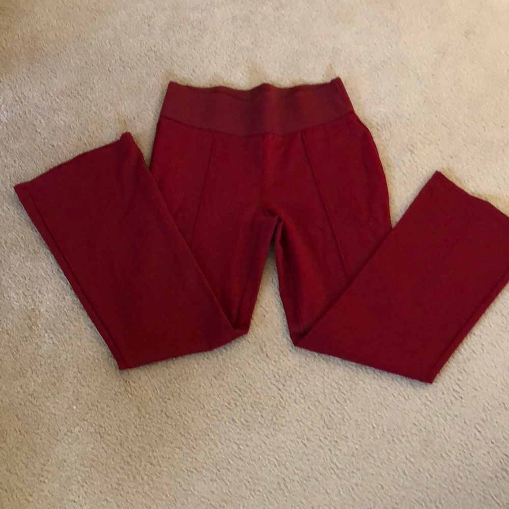 Cardigan Red, Ponte Knit Pants